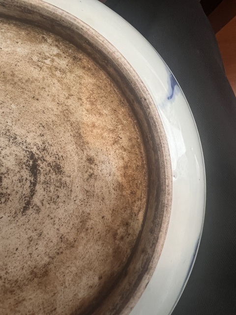 古玩陶瓷清雍正青花過墻龍真品鑒賞圖