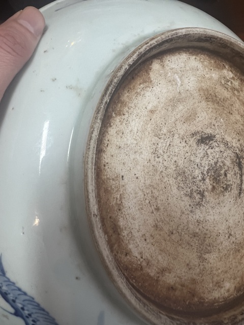 古玩陶瓷清雍正青花過墻龍真品鑒賞圖