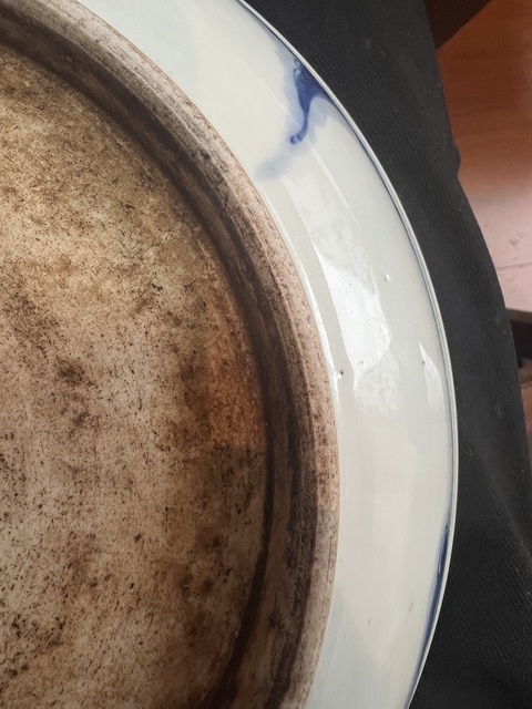 古玩陶瓷清雍正青花過墻龍真品鑒賞圖