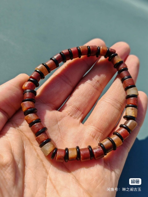 古玩玉器地方料珠串真品鑒賞圖