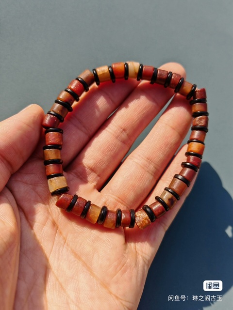 古玩玉器地方料珠串真品鑒賞圖