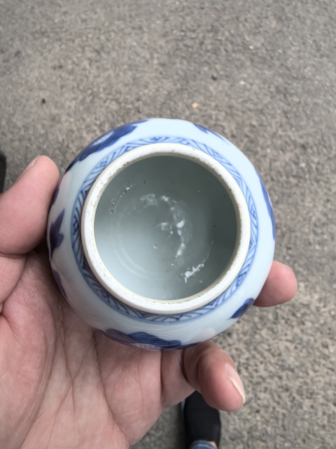 古玩陶瓷青花水盂真品鑒賞圖