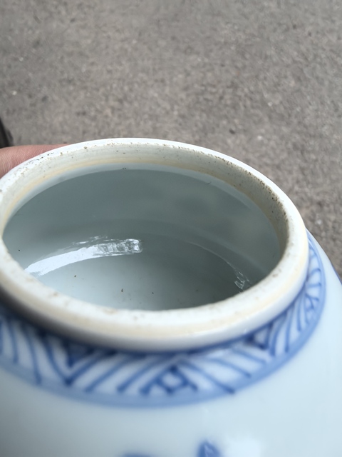 古玩陶瓷青花水盂真品鑒賞圖