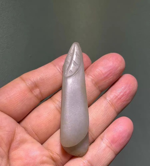 古玩玉器和田玉雕“瓜果墜”真品鑒賞圖