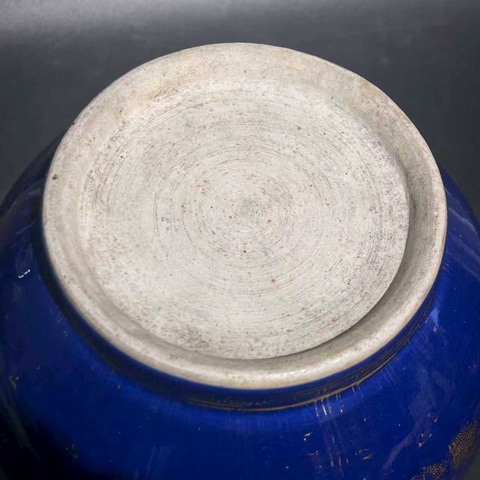 古玩陶瓷祭蘭描金喜鹿封侯紋鹿頭尊真品鑒賞圖