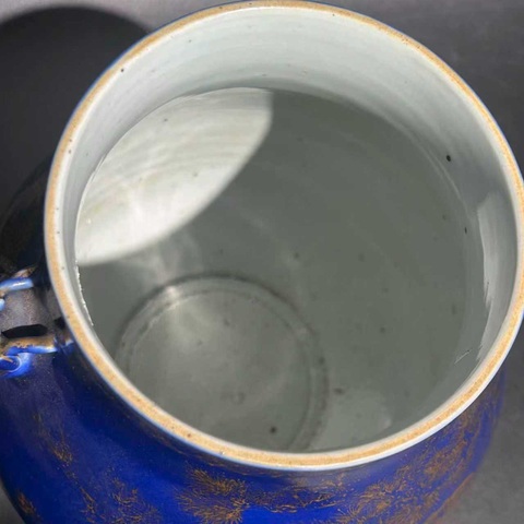 古玩陶瓷祭蘭描金喜鹿封侯紋鹿頭尊真品鑒賞圖