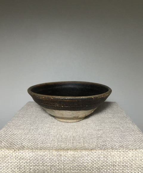 古玩陶瓷黑釉茶盞真品鑒賞圖