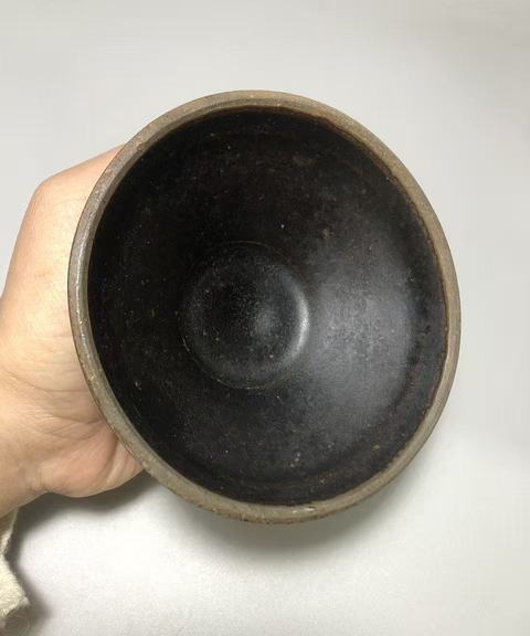 古玩陶瓷黑釉茶盞真品鑒賞圖