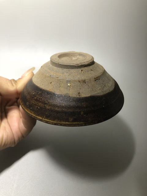 古玩陶瓷黑釉茶盞真品鑒賞圖