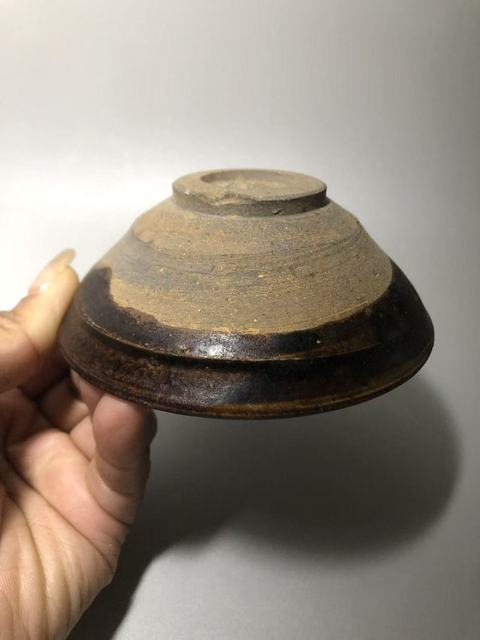 古玩陶瓷黑釉茶盞真品鑒賞圖