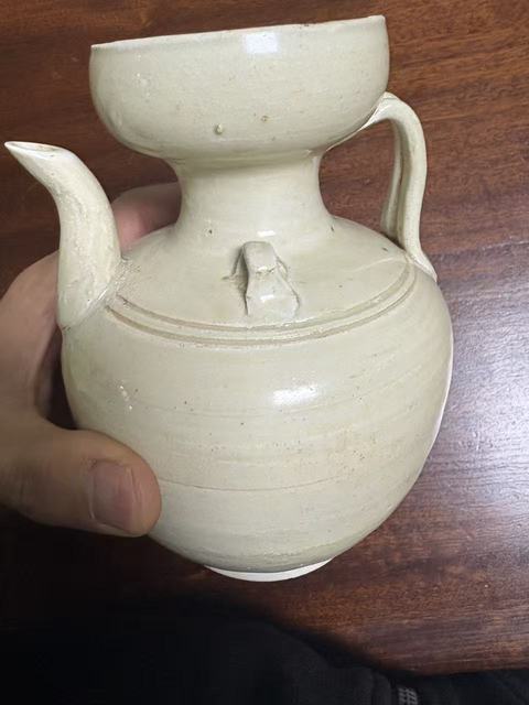 古玩陶瓷宋代影青雙系執(zhí)壺真品鑒賞圖