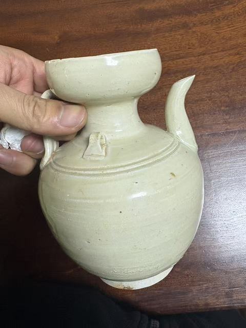 古玩陶瓷宋代影青雙系執(zhí)壺真品鑒賞圖