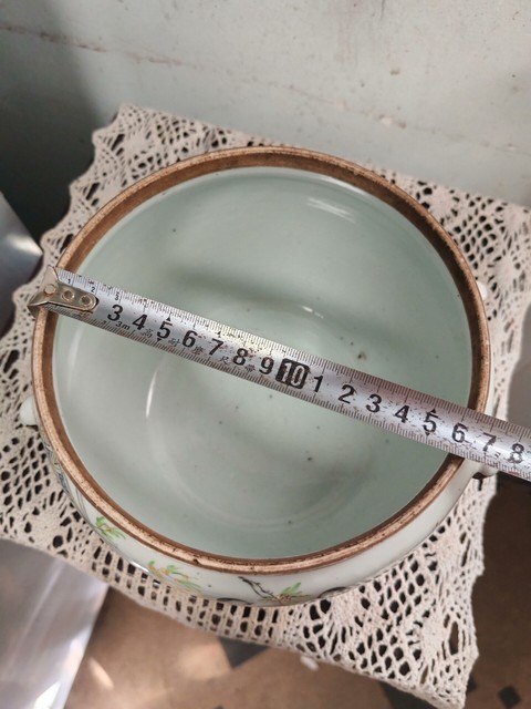 古玩陶瓷民國粉彩粥罐真品鑒賞圖