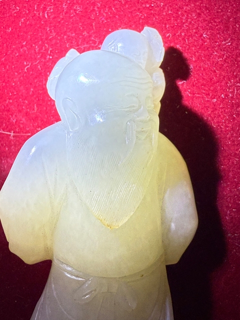 古玩玉器清代老少樂玉雕件真品鑒賞圖