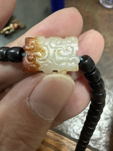 古玩玉器仿古玉勒子真品鑒賞圖