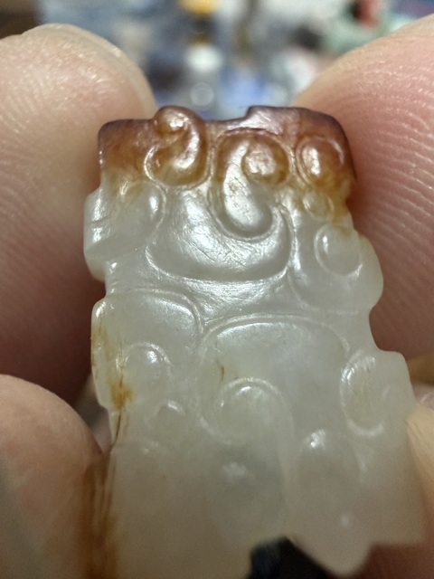 古玩玉器仿古玉勒子真品鑒賞圖