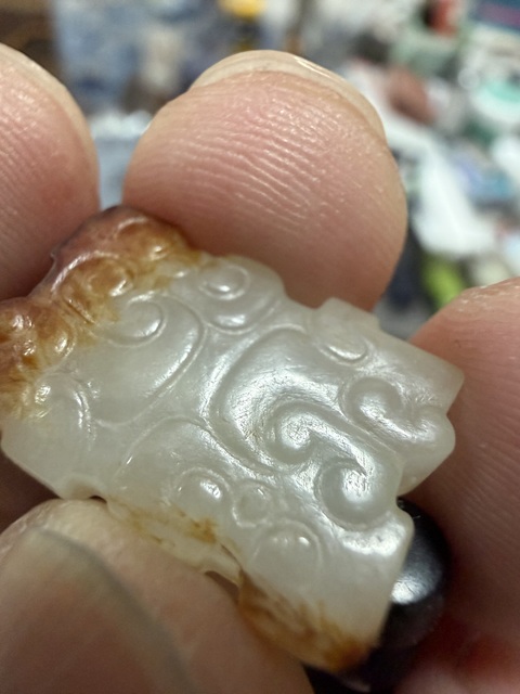 古玩玉器仿古玉勒子真品鑒賞圖