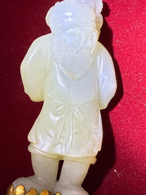 古玩玉器清代老少樂玉雕件真品鑒賞圖