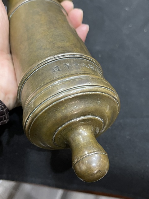 古玩銅器火銃真品鑒賞圖