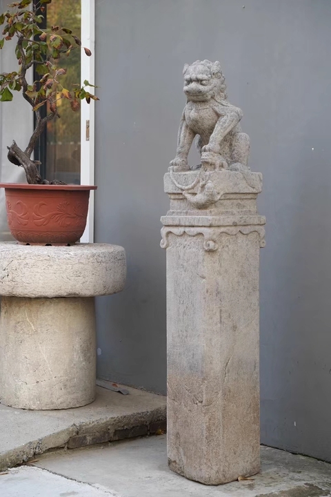 古玩雜項拴馬樁真品鑒賞圖