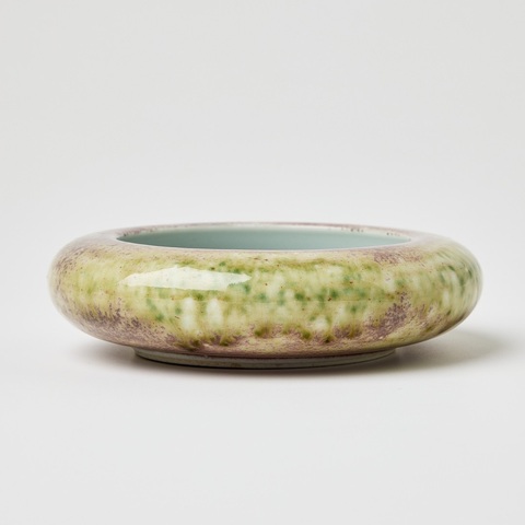 古玩陶瓷清晚期 豇豆紅釉鐋鑼洗真品鑒賞圖