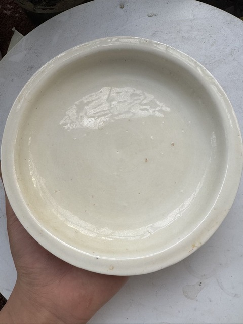 古玩陶瓷白釉洗真品鑒賞圖