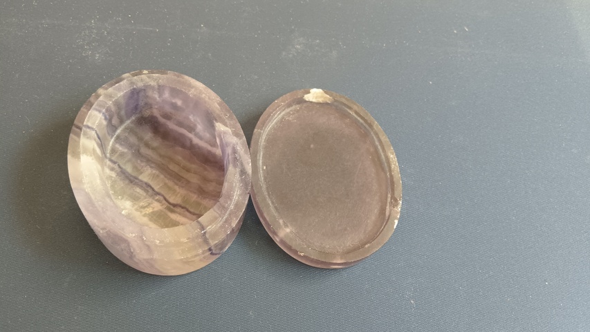 古玩玉器水晶蓋盒真品鑒賞圖