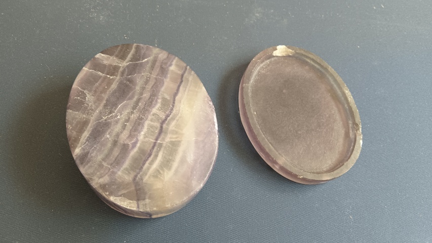 古玩玉器水晶蓋盒真品鑒賞圖