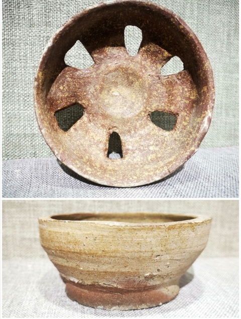 古玩陶瓷青瓷熏真品鑒賞圖