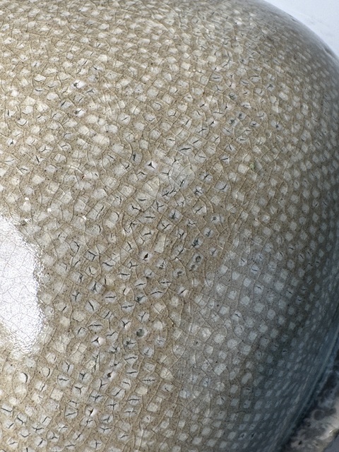 古玩陶瓷14世紀(jì)高麗青瓷鑲嵌玉壺春瓶真品鑒賞圖