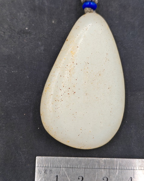 古玩玉器和田玉雕“觀音掛件”真品鑒賞圖