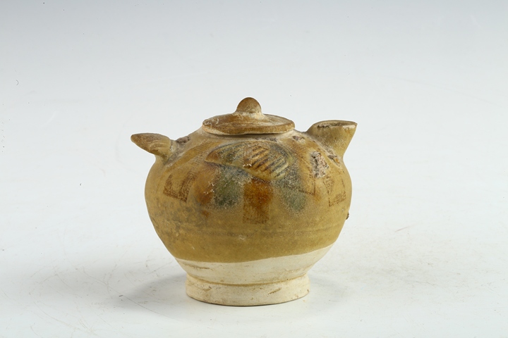 古玩陶瓷唐代·褐釉鳥形壺真品鑒賞圖