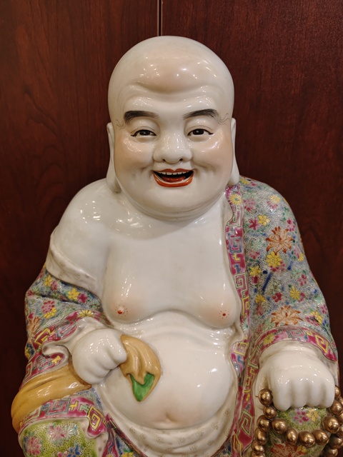 古玩陶瓷彌勒佛真品鑒賞圖