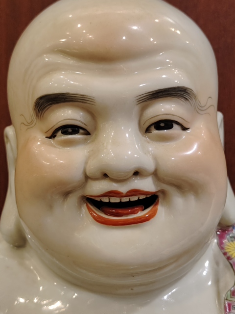 古玩陶瓷彌勒佛真品鑒賞圖