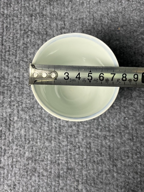 古玩陶瓷青花花卉紋鈴鐺杯拍賣，當前價格1388元