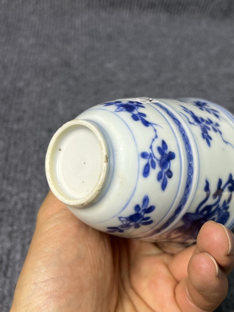 古玩陶瓷青花花卉紋鈴鐺杯拍賣，當前價格1388元