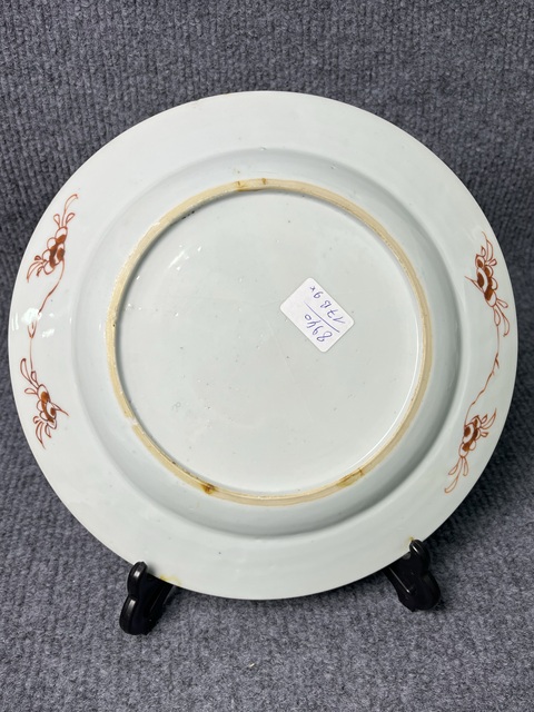 古玩陶瓷粉彩花鳥紋盤真品鑒賞圖