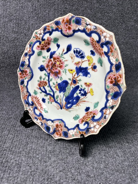 古玩陶瓷青花粉彩花卉紋花口盤拍賣，當(dāng)前價(jià)格1888元