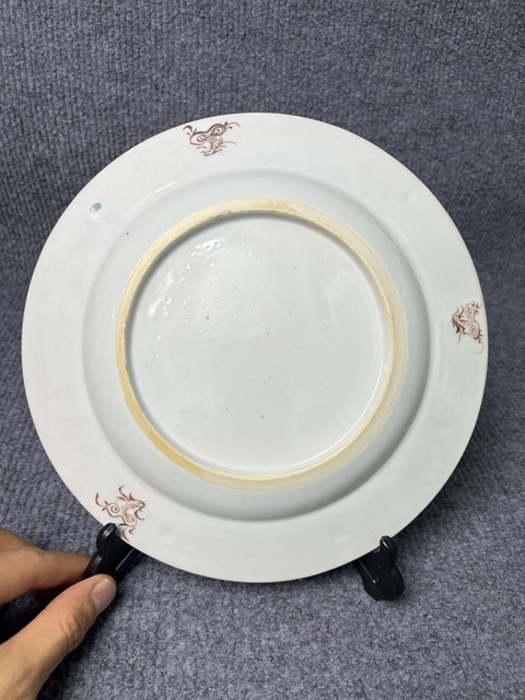 古玩陶瓷粉彩花卉紋盤拍賣，當前價格2288元