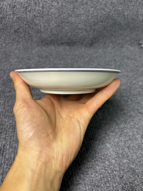 古玩陶瓷青花花卉紋盤(pán)真品鑒賞圖