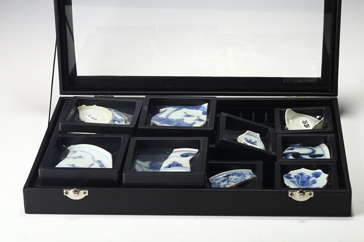 古玩陶瓷明·瓷片一組真品鑒賞圖