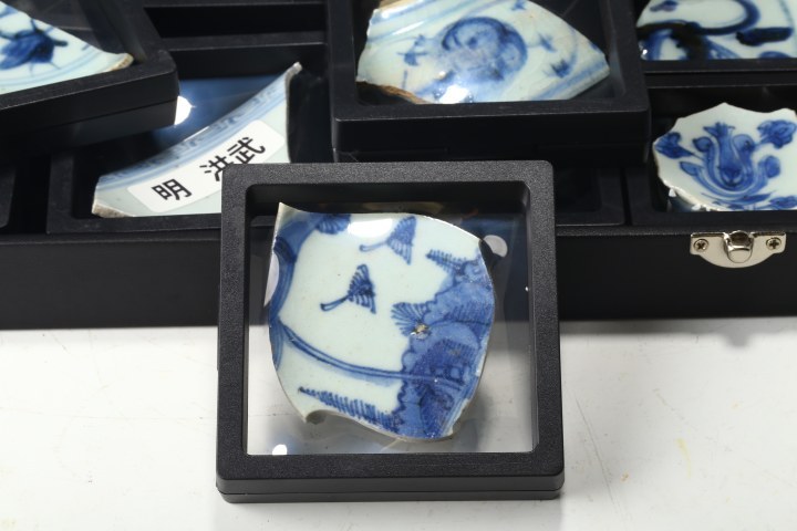 古玩陶瓷明·瓷片一組真品鑒賞圖