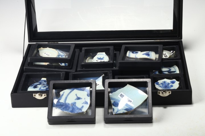古玩陶瓷明·瓷片一組真品鑒賞圖