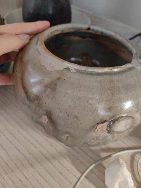 古玩陶瓷青釉缽真品鑒賞圖