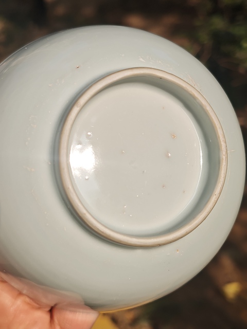 古玩陶瓷清康熙甜白釉碗真品鑒賞圖