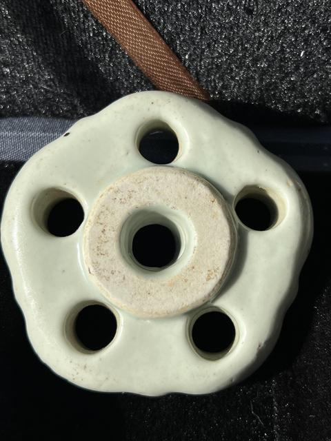 古玩陶瓷青釉蓮蓬花器真品鑒賞圖