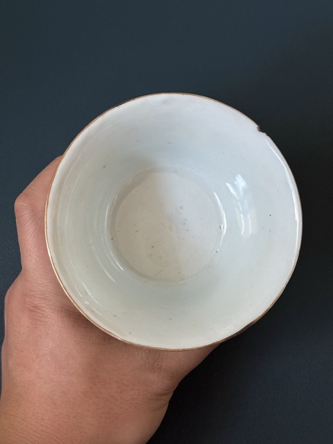 古玩陶瓷清·同治玉蘭花卉紋杯拍賣，當前價格1280元