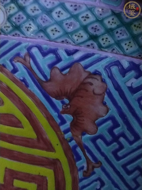 古玩陶瓷粉彩綿地壽字紋花盆真品鑒賞圖