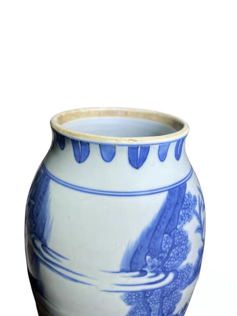 古玩陶瓷青花蓮子罐真品鑒賞圖