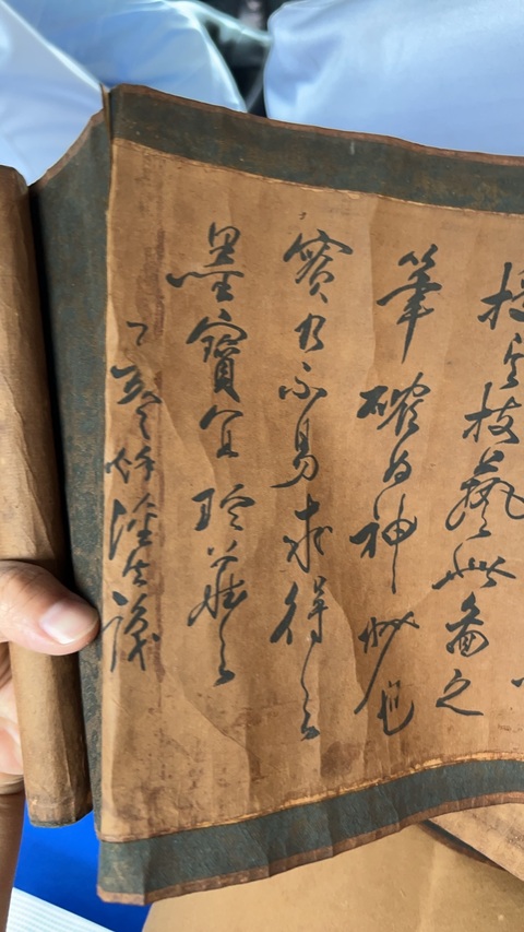 古玩字畫佚名一百羅漢手卷真品鑒賞圖